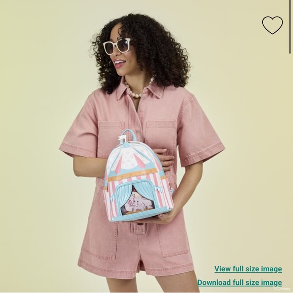 Loungefly Dumbo Exclusive Circus Tent Light Up Mini Backpack & Wallet - Picture 3 of 12